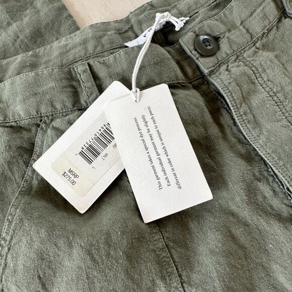 Frame Denim Le Beau Linen Capri Pant NWT - Picture 3 of 5